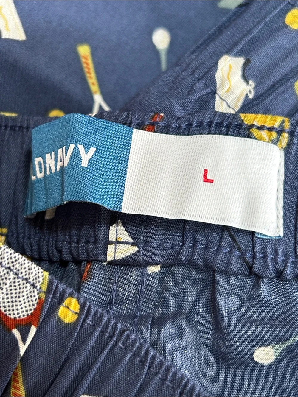 Large Men’s 100% cotton Old Navy New boxers golf tennis print